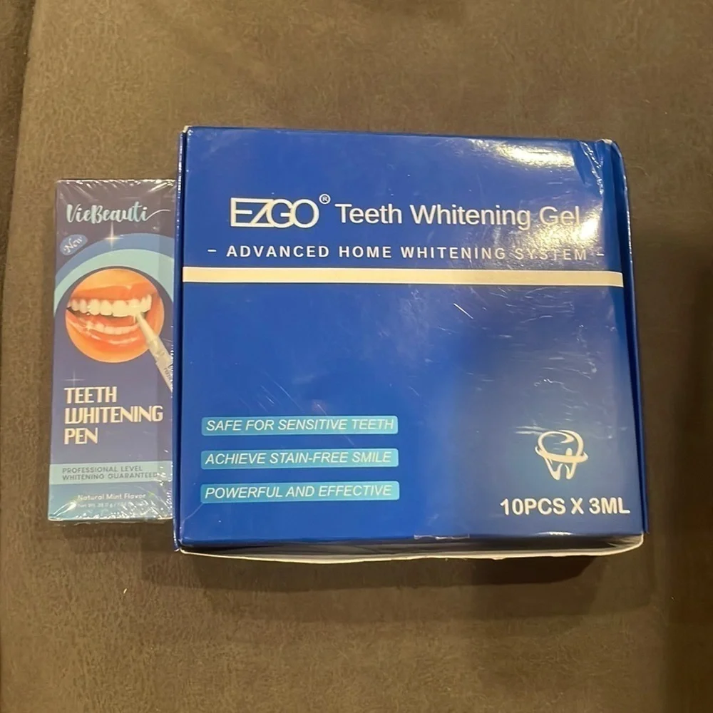 NWT Teeth Whitening System Bundle – EZGO Gel Kit + Whitening Pen